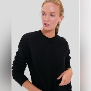 NWT Tuckernuck Women's Black Faris Pullover Crewneck Long Sleeve Sweater Sz. S